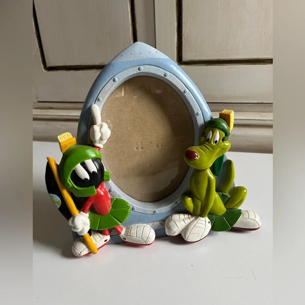 Vintage 1995 MARVIN THE MARTIAN & K-9 PICTURE FRAME-Warner Bros Looney Tunes